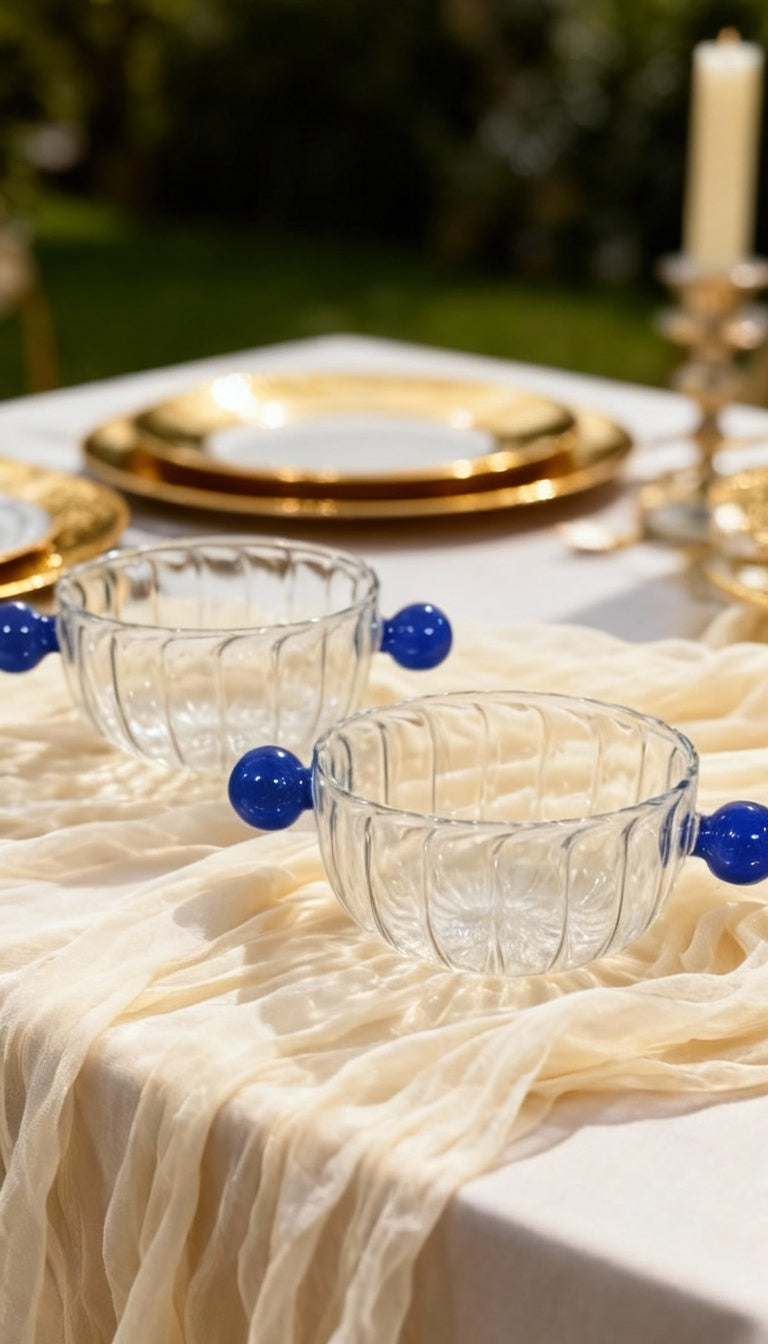 Dessert Bowls - Blue - Set of 2