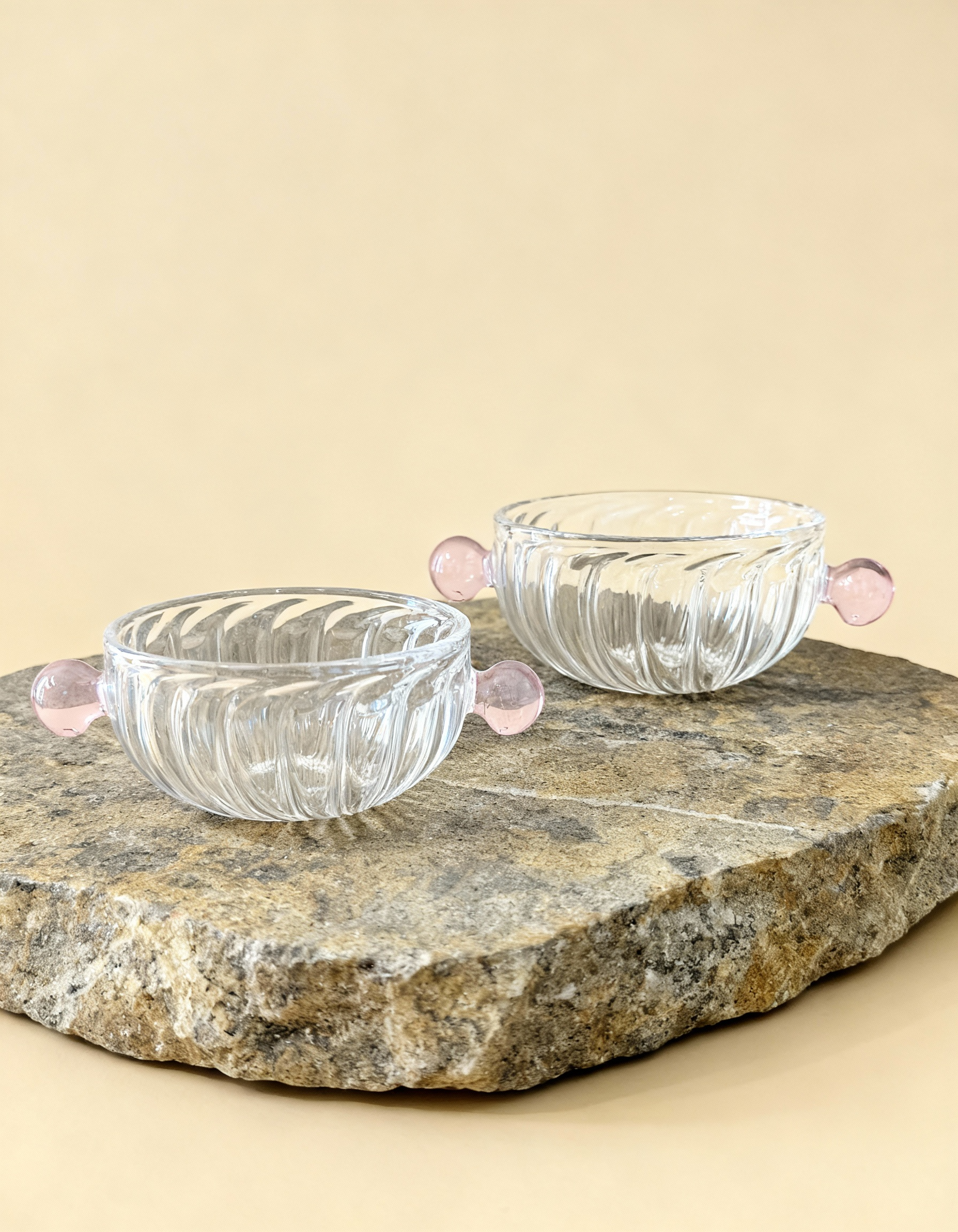 Dessert Bowls - Pink - Set of 2